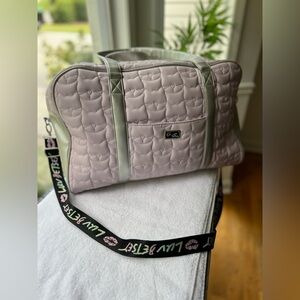 Betsey Johnson Lavender Duffel Bag